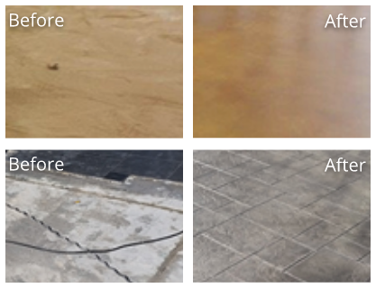 Concrete Before and After