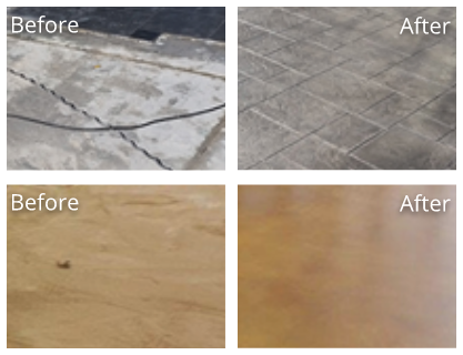 Concrete Before and After